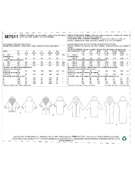 Patron McCall's 7511.Y - Vestes
