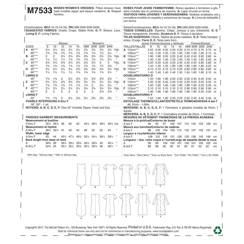 Patron McCall's 7533.B5 - Robes