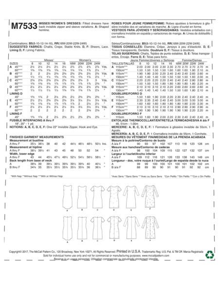 Patron McCall's 7533.B5 - Robes