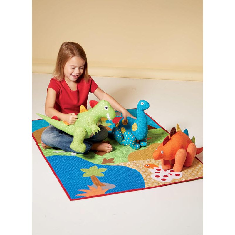 Patron McCall's 7553.OSZ - Jouets dinosaures et couvre-lit