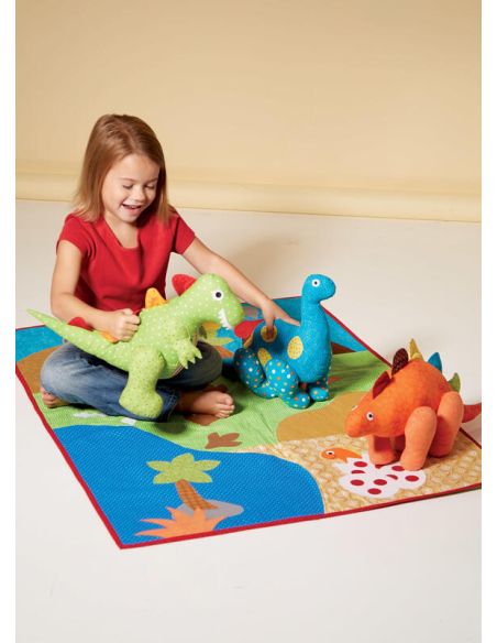 Patron McCall's 7553.OSZ - Jouets dinosaures et couvre-lit