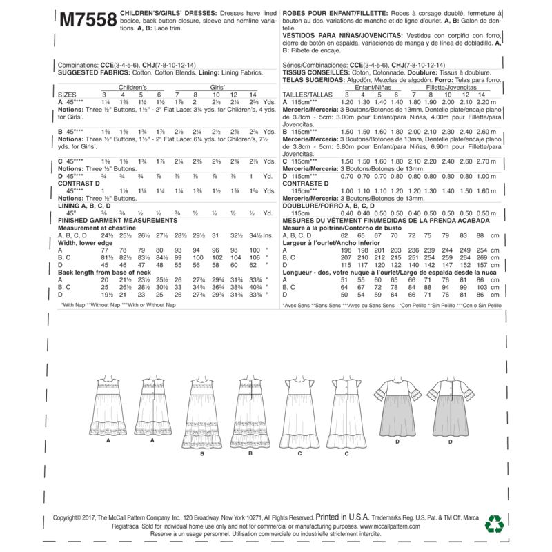 Patron McCall's 7558.CCE - Robes