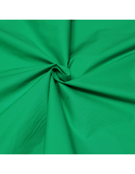 Popeline coton & élasthanne - Vert