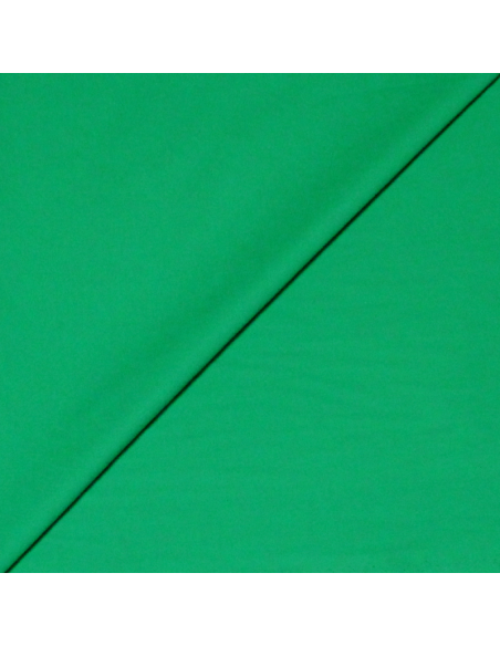 Popeline coton & élasthanne - Vert