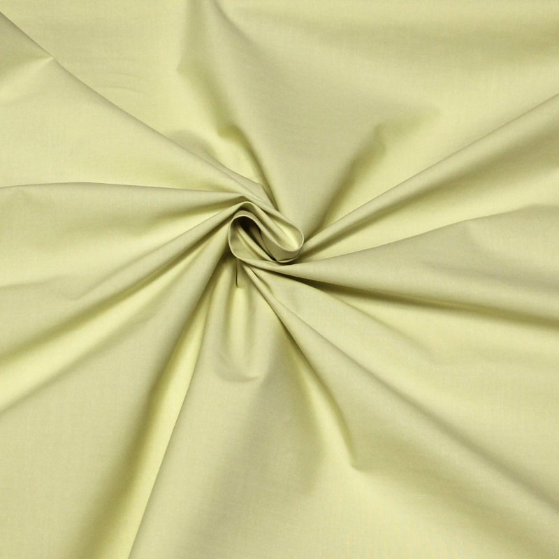 Popeline coton & élasthanne - Jaune clair