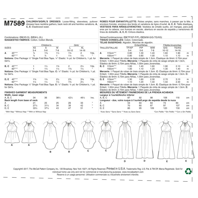 Patron McCall's 7589.CX - Robes