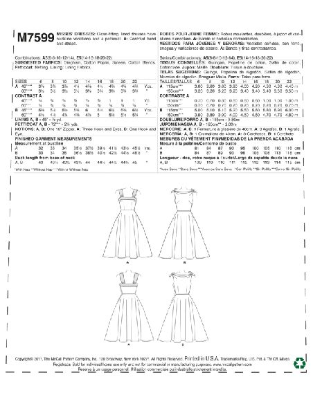 Patron McCall's 7599.A5 - Robes