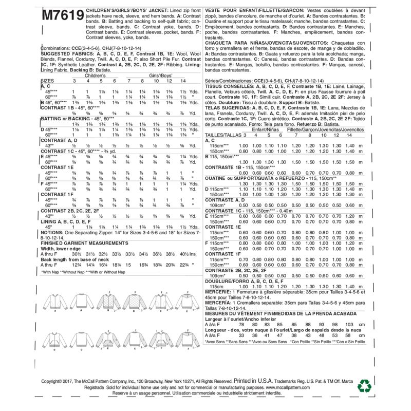 Patron McCall's 7619.CCE - Veste