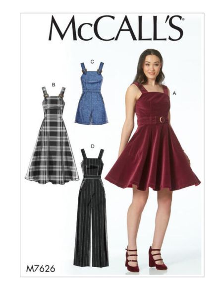 Patron McCall's 7626.AX5 - Robes, barboteuse et combinaison