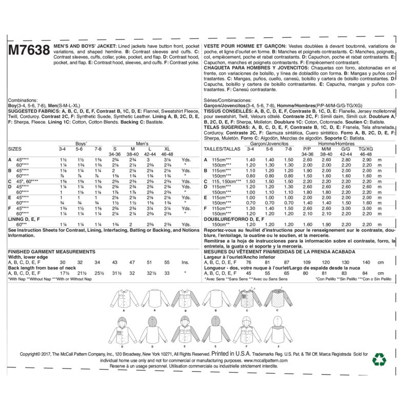 Patron McCall's 7638.BOY - Veste