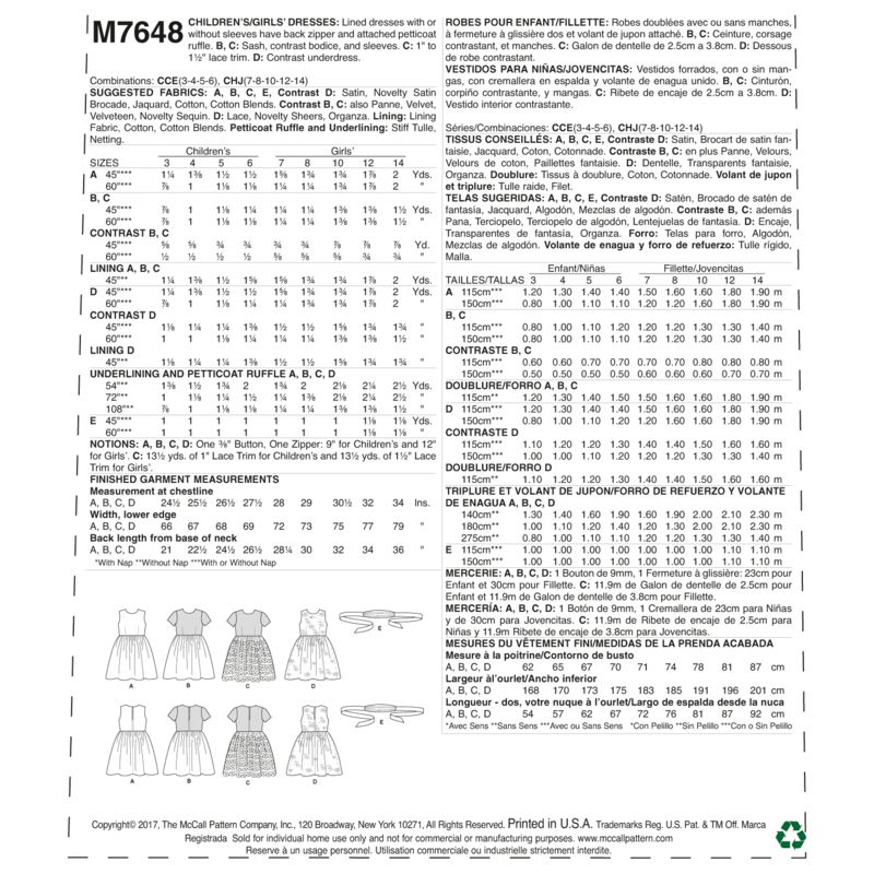 Patron McCall's 7648.CCE - Robes