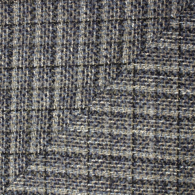 Tweed laine & alpaga - Marine rustique