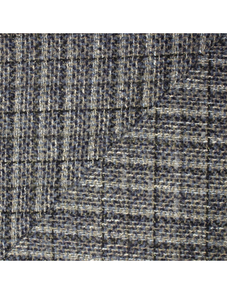 Tweed laine & alpaga - Marine rustique