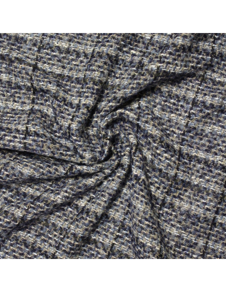 Tweed laine & alpaga - Marine rustique