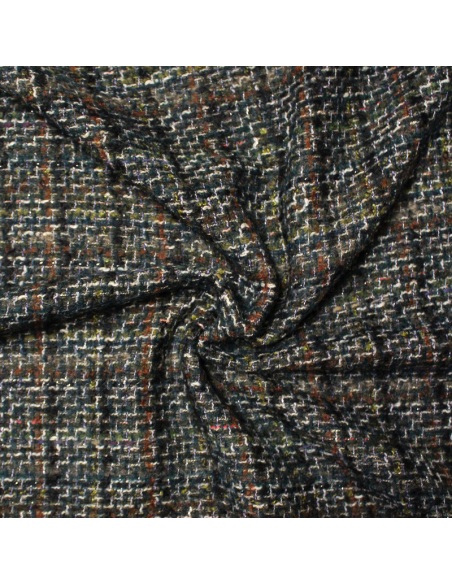 Tweed laine & alpaga - Vert Forêt