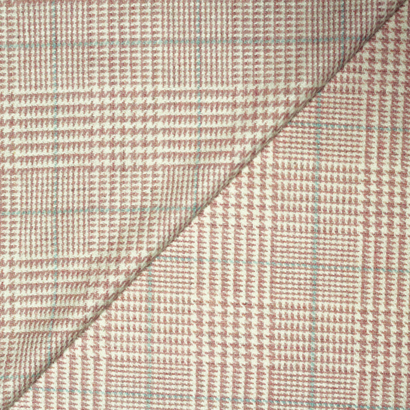 Tweed - Prince de Galles rose ligne ciel