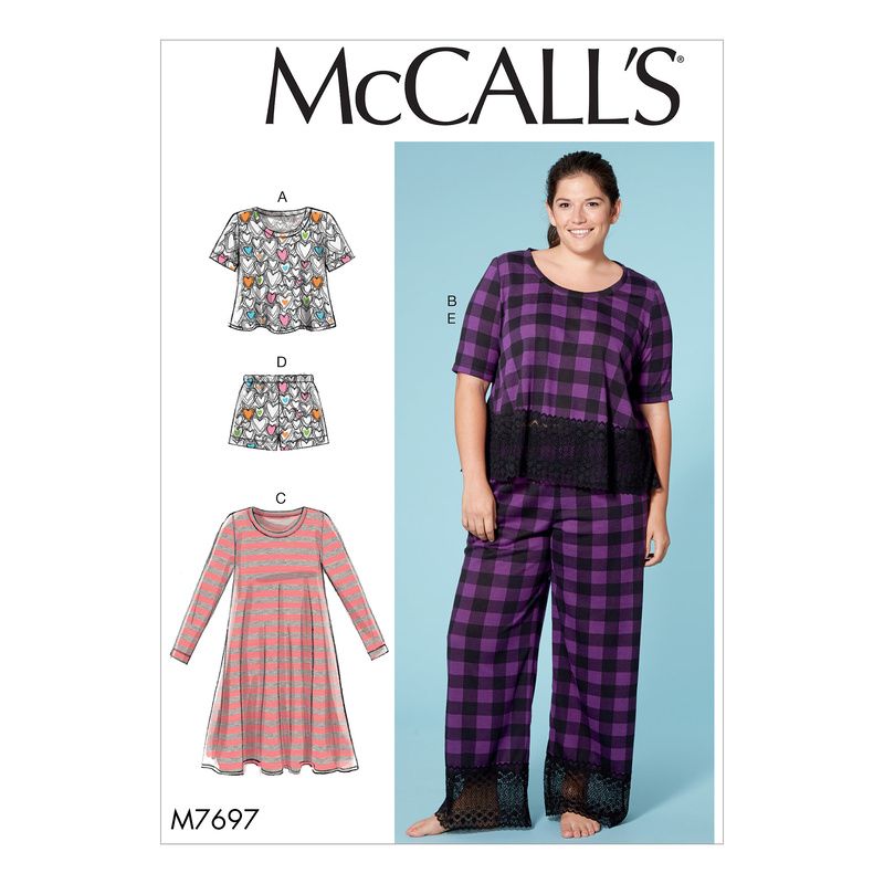 Patron McCall's 7697.B5 - Hauts, robe, short et pantalon