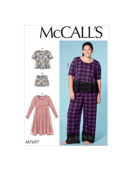 Patron McCall's 7697.B5 - Hauts, robe, short et pantalon
