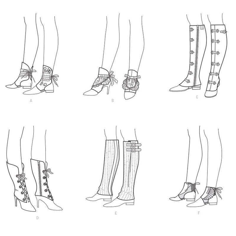 Patron McCall's 7706.OS - Mi-guêtres