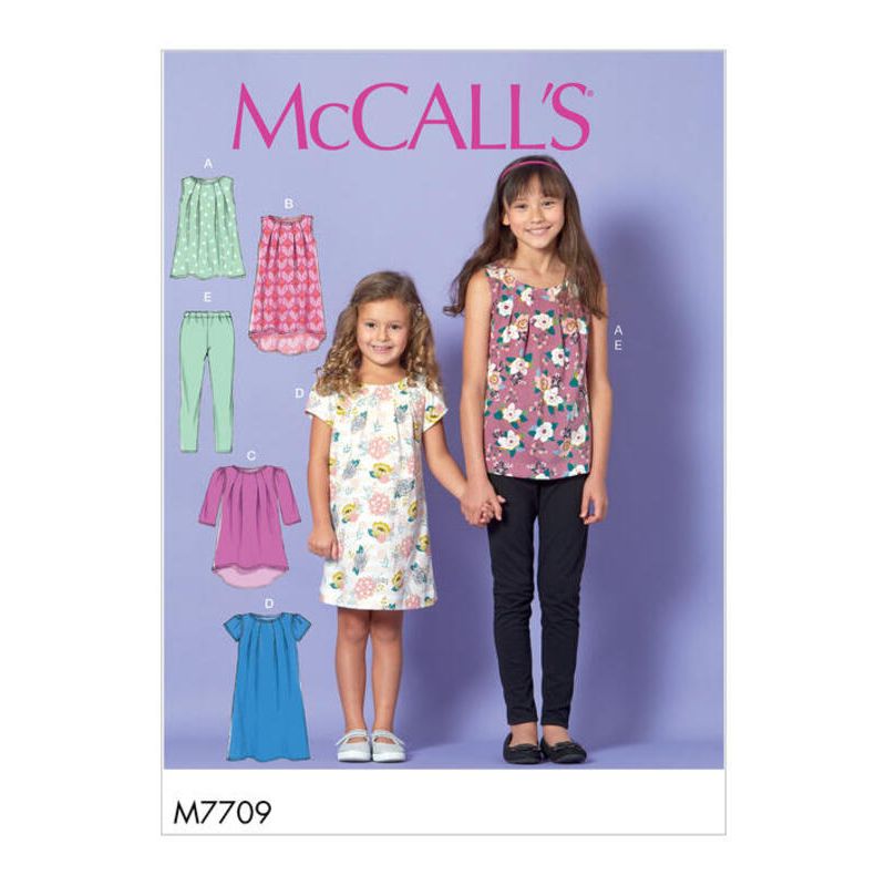 Patron McCall's 7709.CCE - Hauts, robes et collants