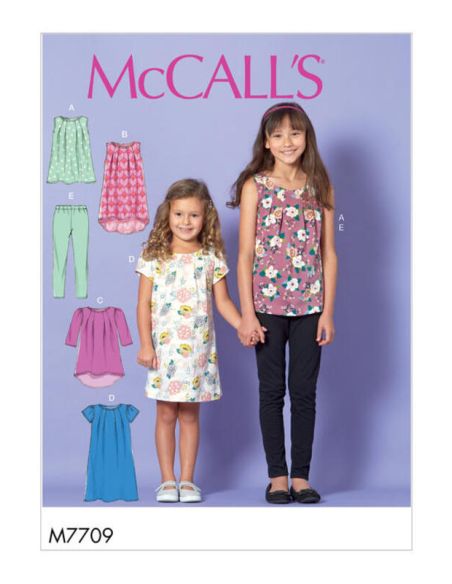 Patron McCall's 7709.CCE - Hauts, robes et collants