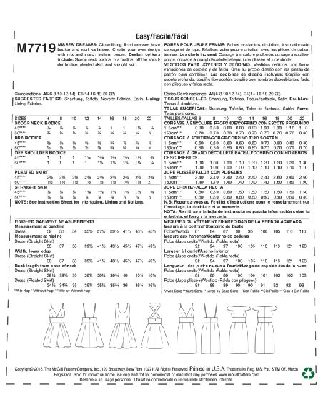 Patron McCall's 7719.A5 - Robes