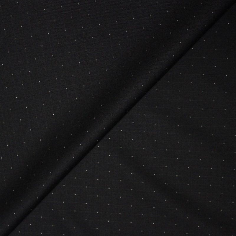 Tissu tailleur super 110's - Nuit étoilé fond noir