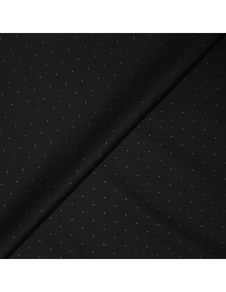 Tissu tailleur super 110's - Nuit étoilé fond noir