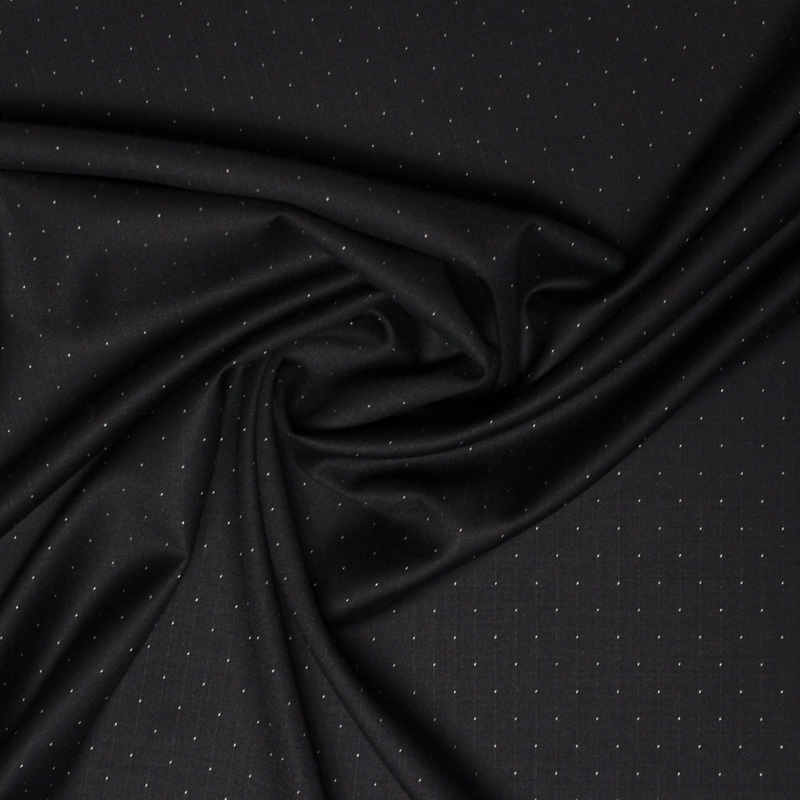 Tissu tailleur super 110's - Nuit étoilé fond noir
