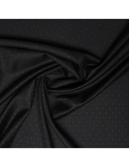 Tissu tailleur super 110's - Nuit étoilé fond noir