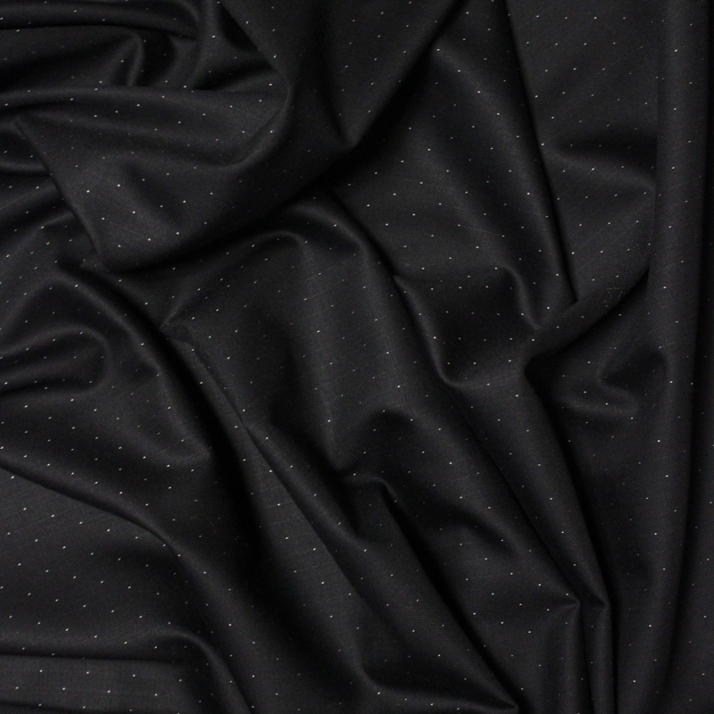 Tissu tailleur super 110's - Nuit étoilé fond noir