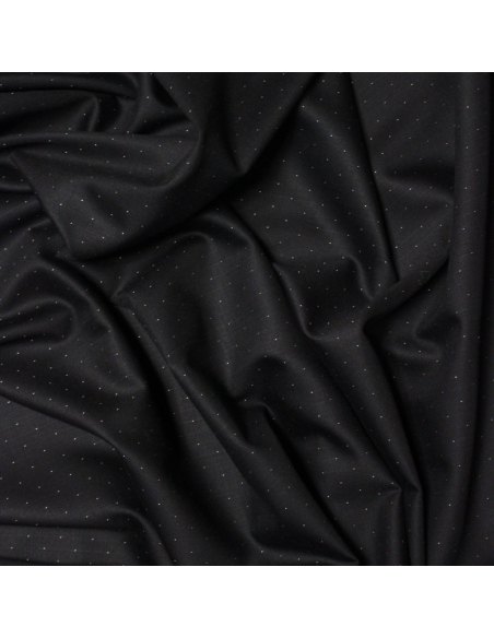 Tissu tailleur super 110's - Nuit étoilé fond noir