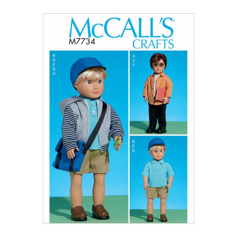 Patron McCall's 7734.OSZ - Vêtements pour poupée 46cm