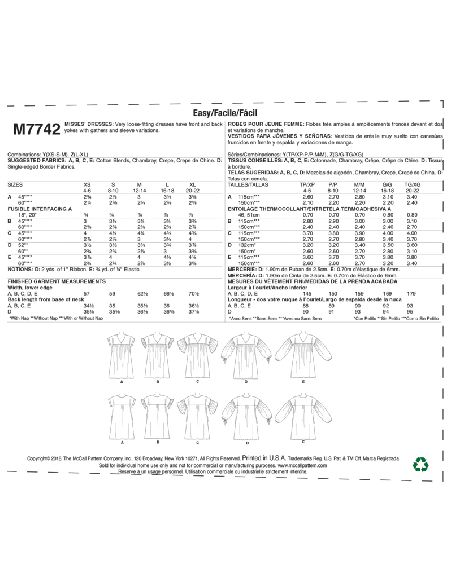Patron McCall's 7742.Y - Robes