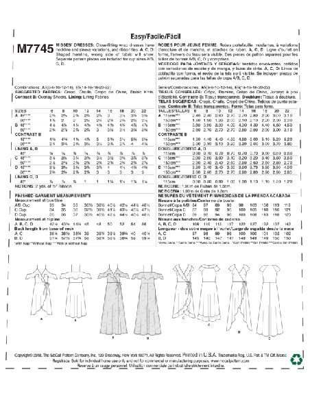 Patron McCall's 7745.A5 - Robes