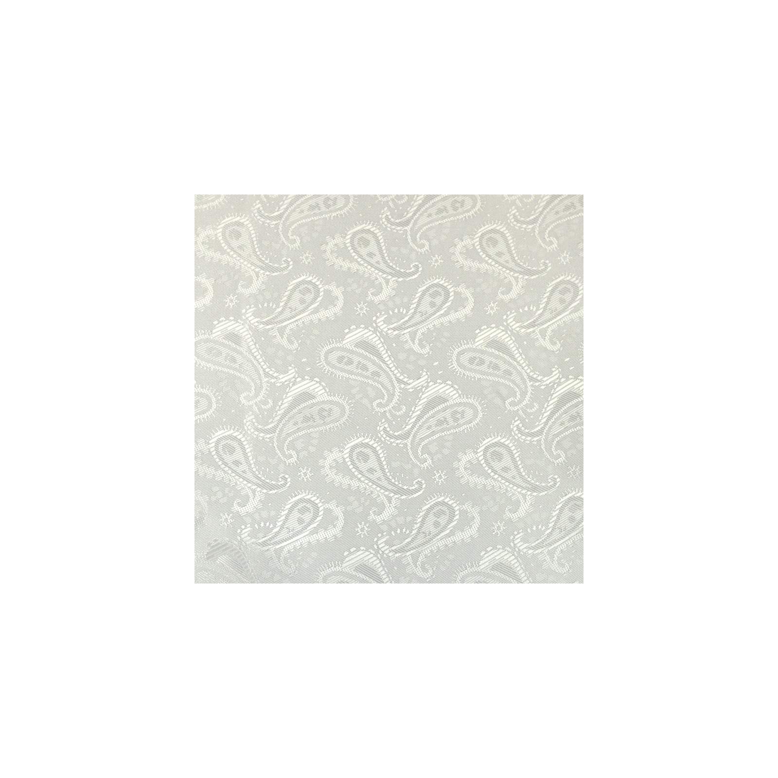 Tissu Doublure Jacquard imprimé cachemire blanc