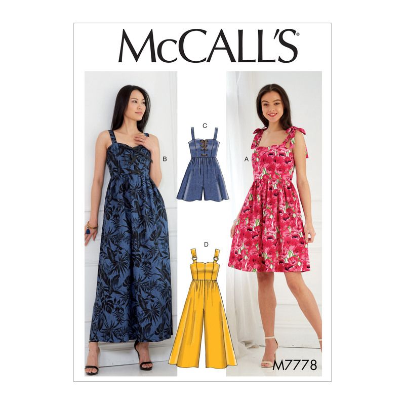 Patron McCall's 7778.A5 - Robes, barboteuse et combinaison