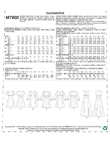 Patron McCall's 7802.A5 - Robes