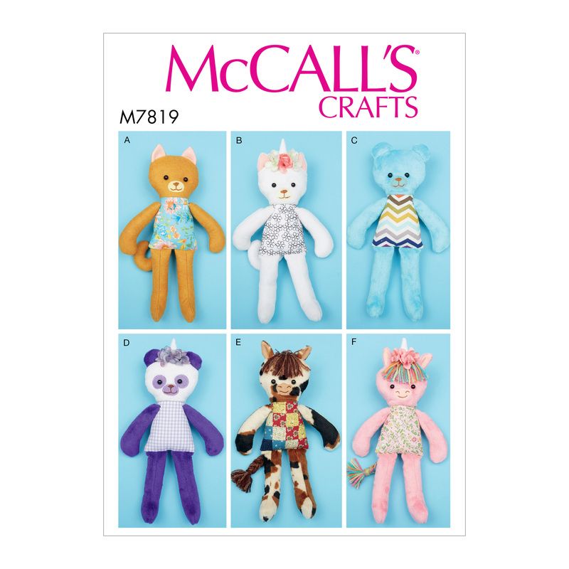 Patron McCall's 7819.OS - Jouets en peluche