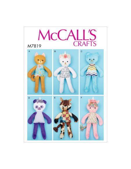 Patron McCall's 7819.OS - Jouets en peluche