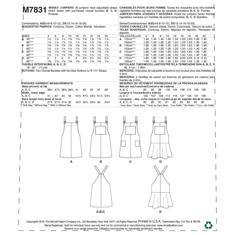 Patron McCall's 7831.AX5 - Chasubles
