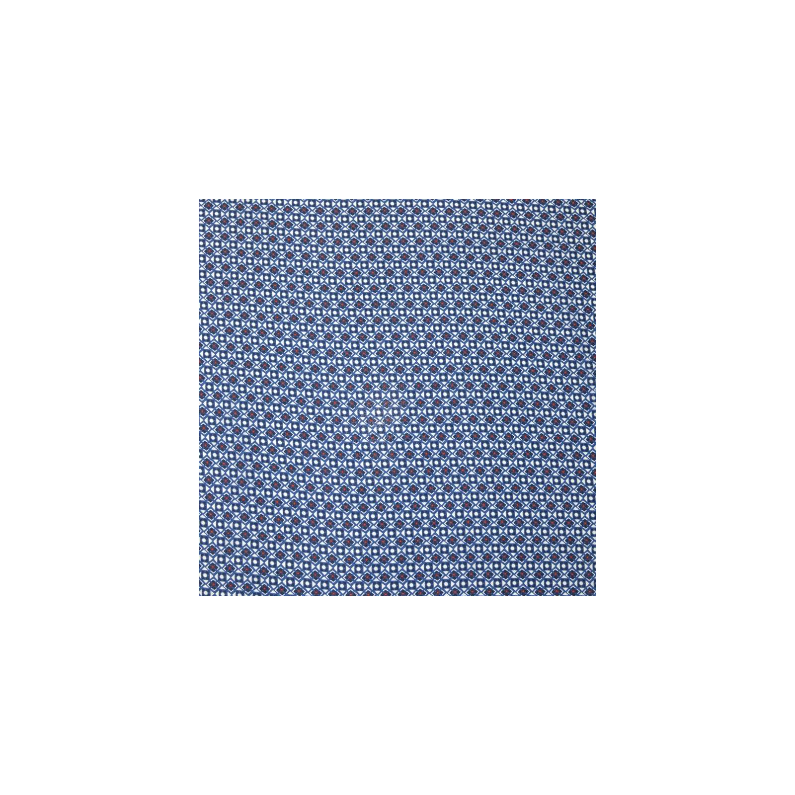 Tissu Crêpe Georgette Polyester imprimé graphique bleu et rouge