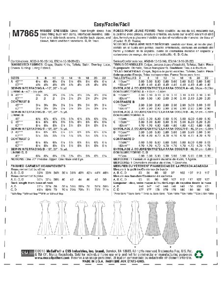 Patron McCall's 7865.A5 - Robes