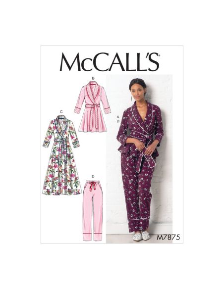Patron McCall's 7875.Y - Veste, peignoir, pantalon