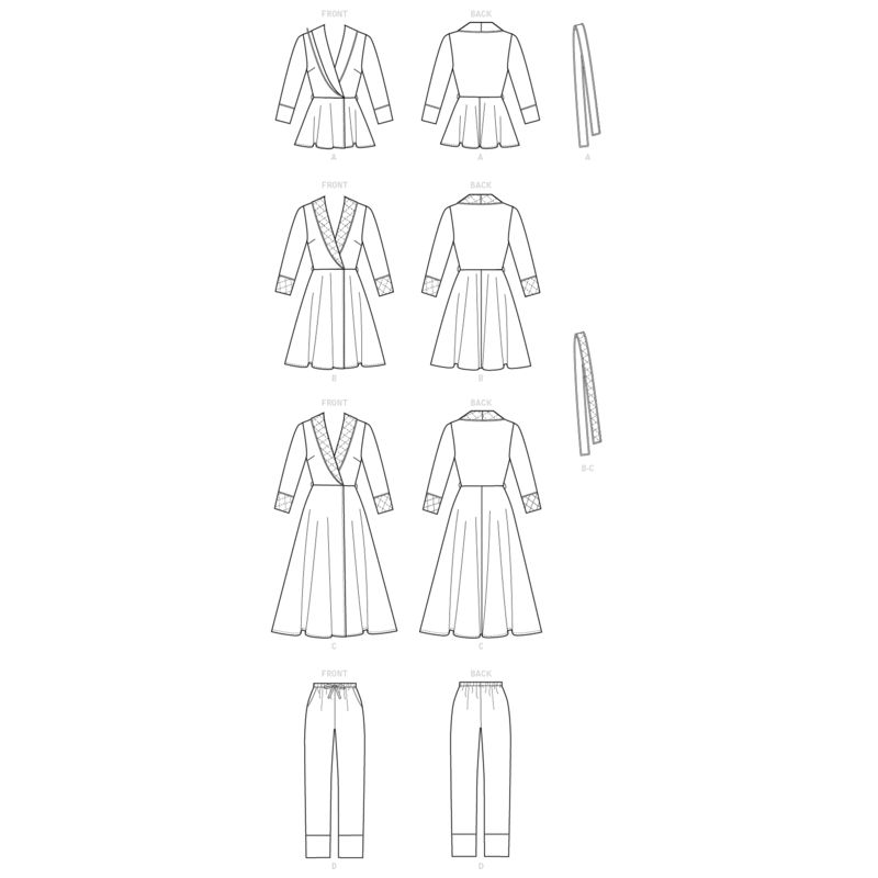 Patron McCall's 7875.Y - Veste, peignoir, pantalon