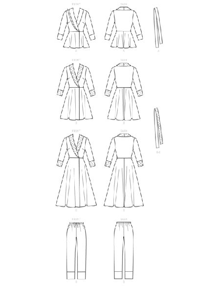 Patron McCall's 7875.Y - Veste, peignoir, pantalon