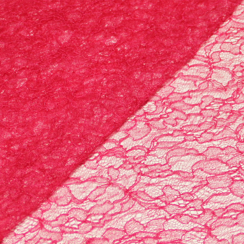 Dentelle de Calais - Fleur fuchsia