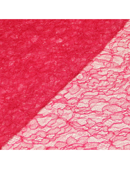Dentelle de Calais - Fleur fuchsia