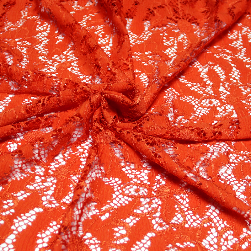 Dentelle de Calais - Fleur orange