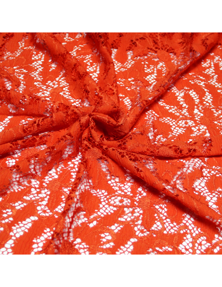 Dentelle de Calais - Fleur orange